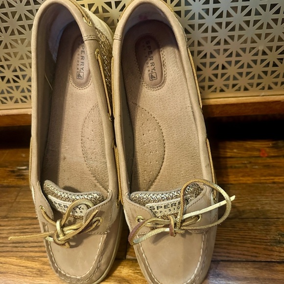 Sperry Top Sider Angelfish Gold Glitter Boat Shoe size 11 - Picture 11 of 12